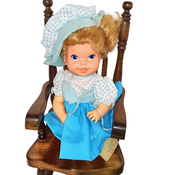 Rare 1968 Mattel's Sweet  11" "Bouncy" Baby Go Bye Bye Play Baby Doll - Picture 4 of 9